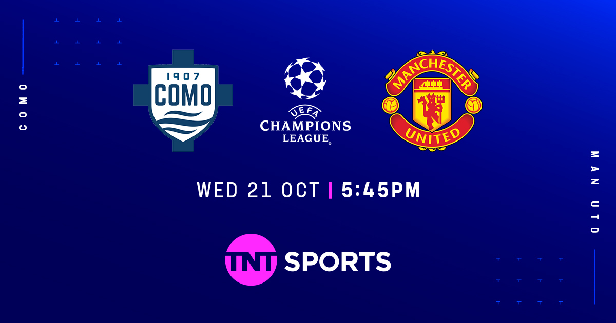Como v Man United, live on TNT Sports at The Dog & Duck
